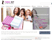 Tablet Screenshot of fashion-bop.com